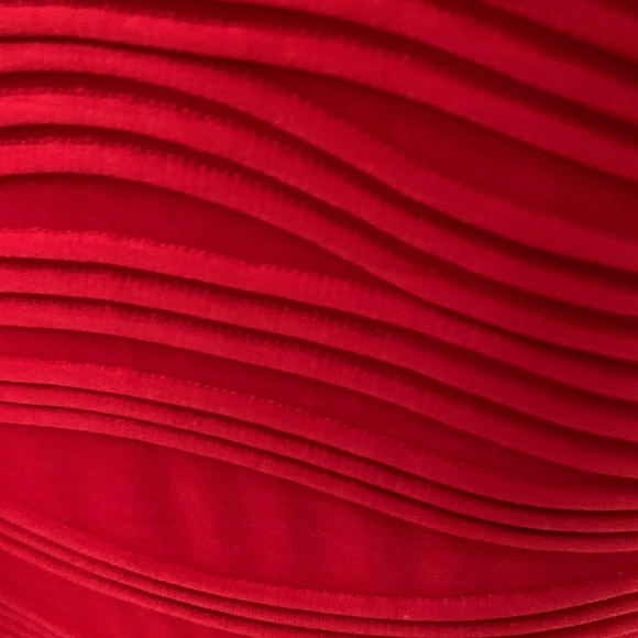 Festive Red Holiday Dress, Size 12 - Picture 3 of 5